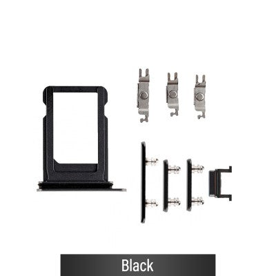 SIM Card Tray and Side Button for iPhone X-Black SIM Card Tray and Side Button for iPhone X-Black